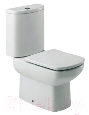 Унитаз напольный Roca Dama Senso Compacto 734151B000 + 7342518000 + ZRU9302820 - фото