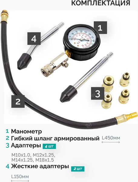 Тестер компрессии двигателя FORSandTUNE 908G1