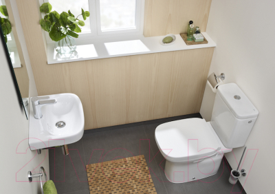 Унитаз напольный Roca Debba 734299700Y + 734199100Y + 8019D0004