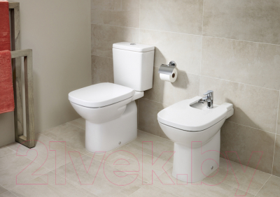 Унитаз напольный Roca Debba 734299700Y + 734199100Y + ZRU9302826