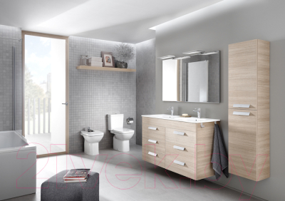 Унитаз напольный Roca Debba 734299700Y + 734199100Y + ZRU9302826