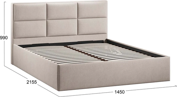 Каркас кровати ТриЯ Стелла Тип 1 c ПМ 140x200