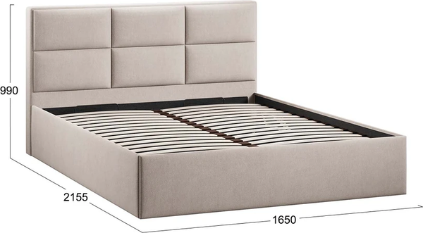 Каркас кровати ТриЯ Стелла Тип 1 c ПМ 160x200