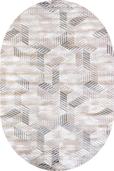 Ковер Bossan Rome 3751A-KREM-BEJ-OVAL - фото