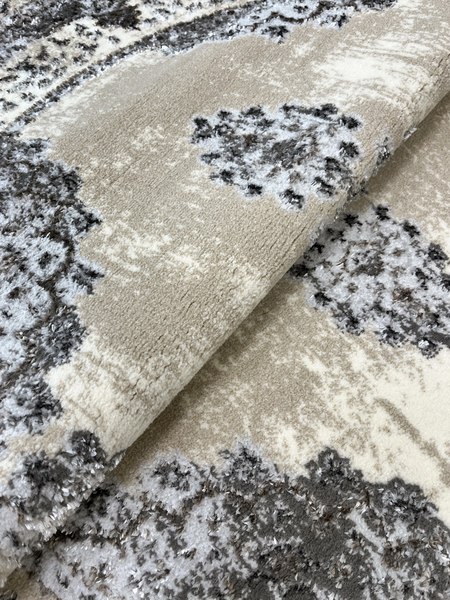 Ковер Bossan Rome D074A-GRI-BEJ-OVAL