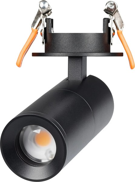 Спот Arlight LGD-ARTEMIS-BUILT-FLAP-R55-12W Warm3000 BK 8-80deg / 051796 - фото