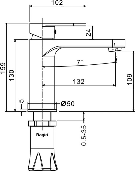Смеситель Raglo R50.10.09