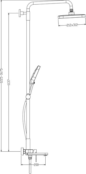Душевая система со смесителем Raglo R50.24.09