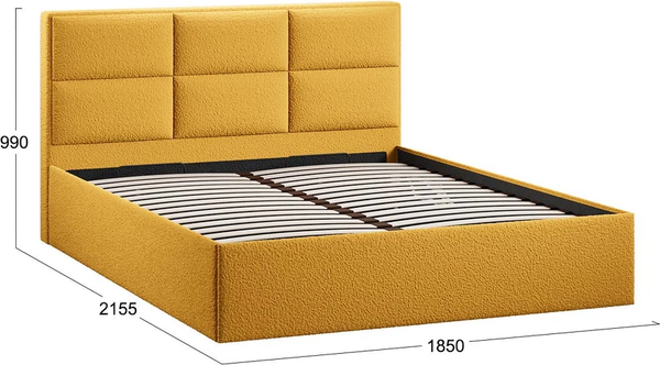 Двуспальная кровать ТриЯ Стелла Тип 1 c ПМ 180x200