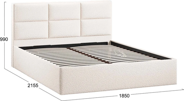 Двуспальная кровать ТриЯ Стелла Тип 1 c ПМ 180x200