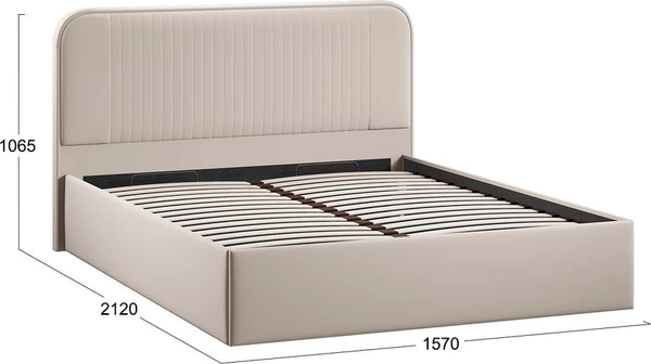 Каркас кровати ТриЯ Тиффани Тип 1 c ПМ 140x200