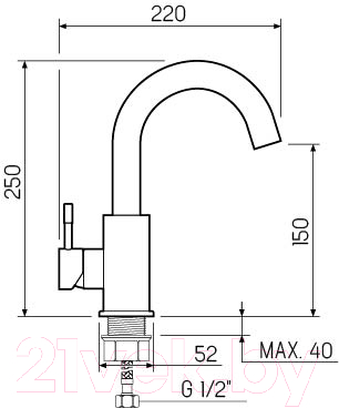 Смеситель РМС SUS124-001F-1