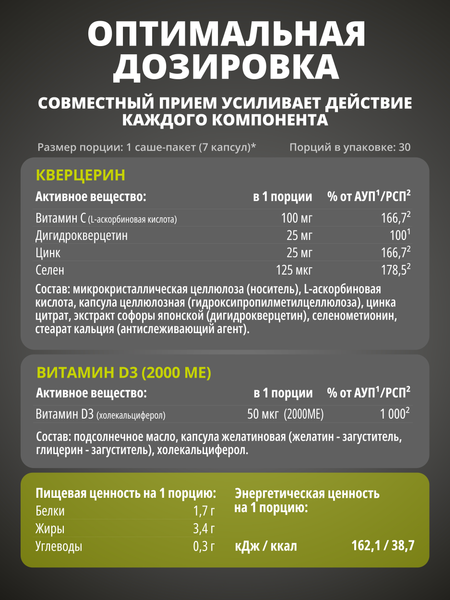 Комплексная пищевая добавка 1WIN Immune Нealth pack