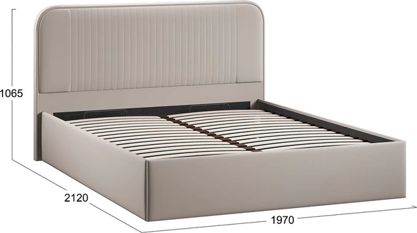 Каркас кровати ТриЯ Тиффани Тип 1 c ПМ 180x200