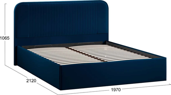 Двуспальная кровать ТриЯ Тиффани Тип 1 c ПМ 180x200