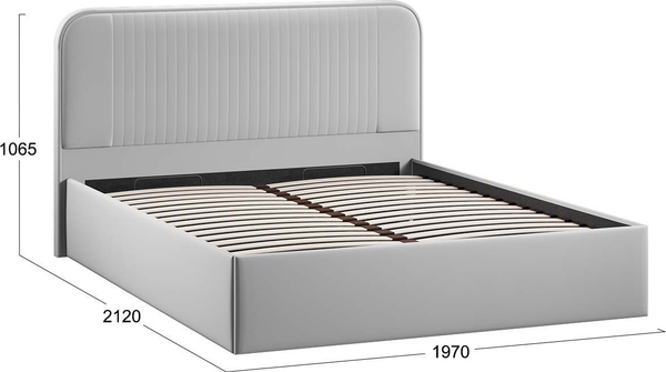 Двуспальная кровать ТриЯ Тиффани Тип 1 c ПМ 180x200