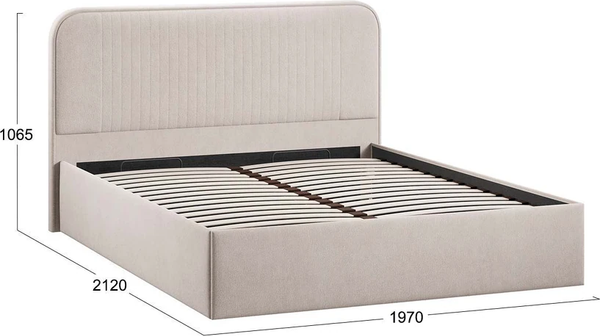 Двуспальная кровать ТриЯ Тиффани Тип 1 c ПМ 180x200