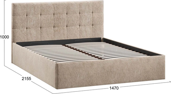 Каркас кровати ТриЯ Джоли Тип 1 универсальный 140x200