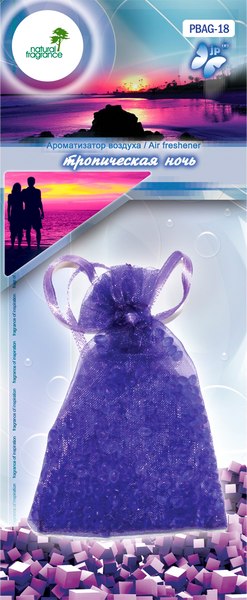 Ароматизатор автомобильный FKVJP Мешочек свежести Тропическая ночь PBAG-18 - фото