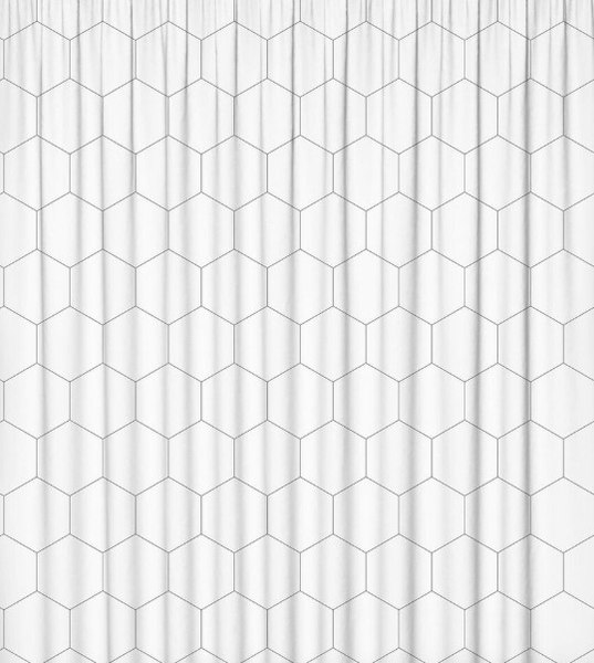 Шторка-занавеска для ванны Fresh Code Гекса / 77183 - фото