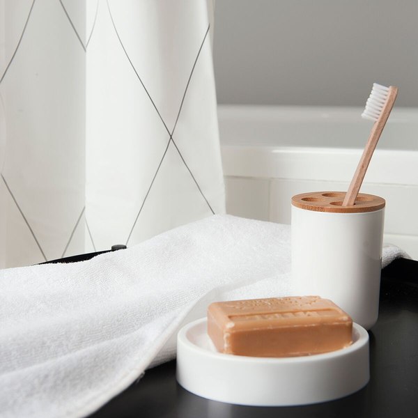 Шторка-занавеска для ванны Fresh Code Black Geometry / 77049