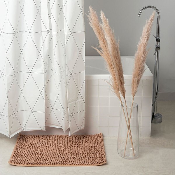 Шторка-занавеска для ванны Fresh Code Black Geometry / 77049