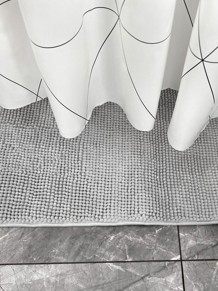 Шторка-занавеска для ванны Fresh Code Black Geometry / 77049