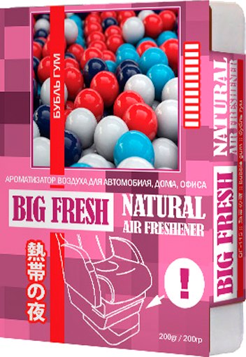 Ароматизатор автомобильный FKVJP Big Fresh Бубль гум BF-115 - фото