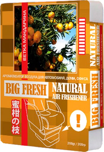 Ароматизатор автомобильный FKVJP Big Fresh Ветка мандарина BF-03 - фото