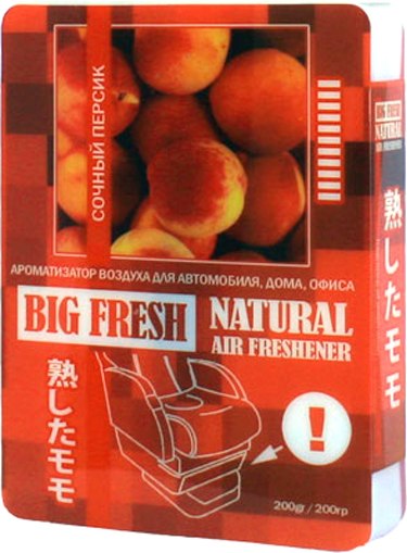Ароматизатор автомобильный FKVJP Big Fresh Сочный персик BF-11 - фото