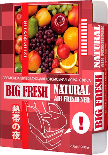 Ароматизатор автомобильный FKVJP Big Fresh Тутти фрутти BF-188 - фото