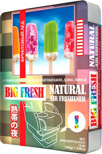 Ароматизатор автомобильный FKVJP Big Fresh Фруктовый лед BF-203 - фото