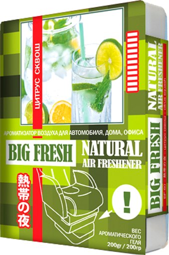 Ароматизатор автомобильный FKVJP Big Fresh Цитрус сквош BF-60 - фото