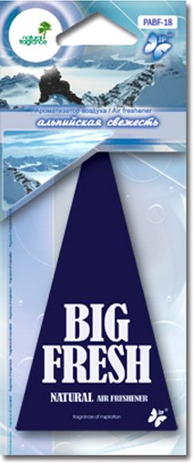 Ароматизатор автомобильный FKVJP Big Fresh Альпийская свежесть PABF-18 - фото