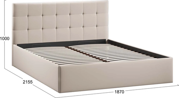 Двуспальная кровать ТриЯ Джоли Универсальная Тип 1 180x200