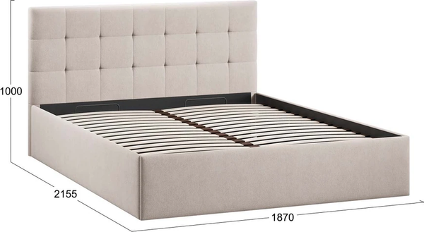 Двуспальная кровать ТриЯ Джоли Универсальная Тип 1 180x200