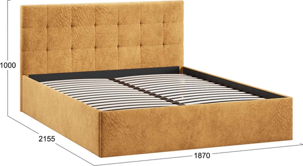 Двуспальная кровать ТриЯ Джоли Универсальная Тип 1 180x200