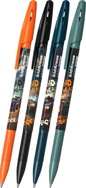 Набор шариковых ручек Erich Krause R-301 Stick Road Beast / 63076 - фото