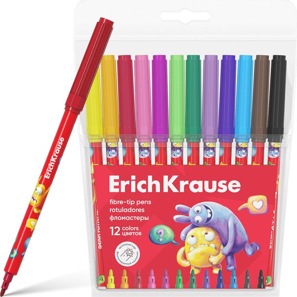 Фломастеры Erich Krause Jolly Friends / 62938 - фото