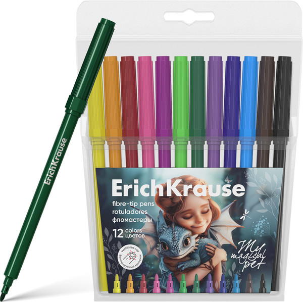 Фломастеры Erich Krause Magic Pet / 62987 - фото