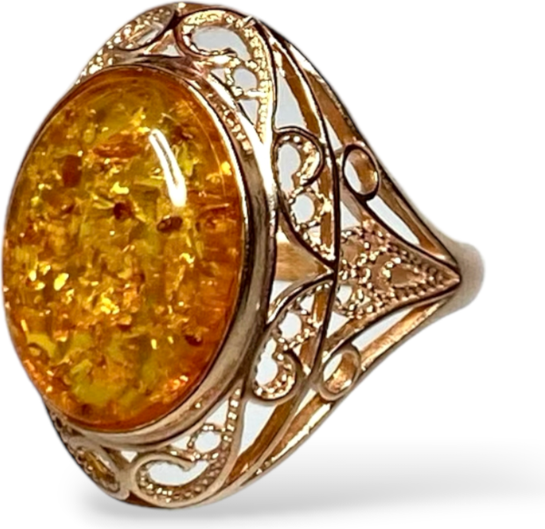 Кольцо Wolves Янтарь №1 1626 - фото