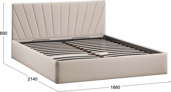 Двуспальная кровать ТриЯ Эвори Тип 1 160x200