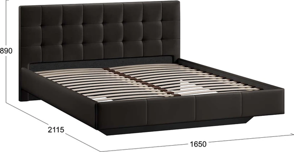 Двуспальная кровать ТриЯ Эмма Тип 1 160x200