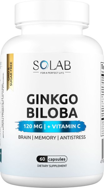Пищевая добавка SOLAB Гинкго Билоба + Витамин С - фото