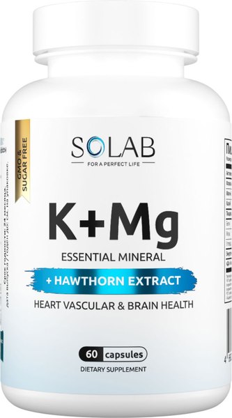 Комплексная пищевая добавка SOLAB Калий Магний с экстрактом боярышника - фото