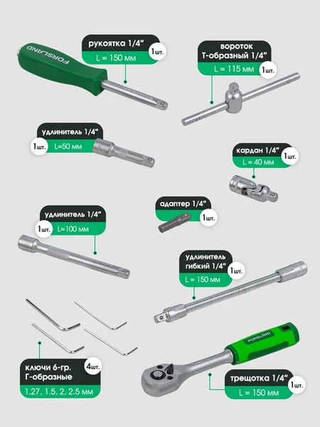 Универсальный набор инструментов Forsland 2462-5