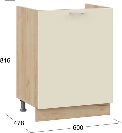 Шкаф под мойку ТриЯ Габриэлла 1Н6М с одной дверью