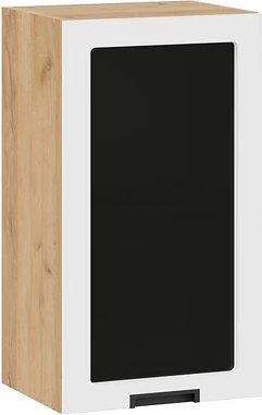 Шкаф навесной для кухни ТриЯ Гренада 1В4С с одной дверью со стеклом - фото