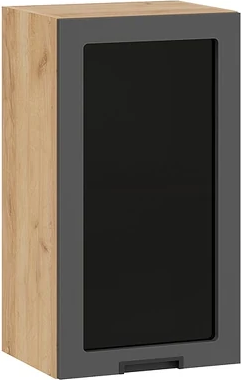 Шкаф навесной для кухни ТриЯ Гренада 1В4С с одной дверью со стеклом - фото