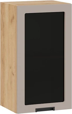 Шкаф навесной для кухни ТриЯ Гренада 1В4С с одной дверью со стеклом - фото